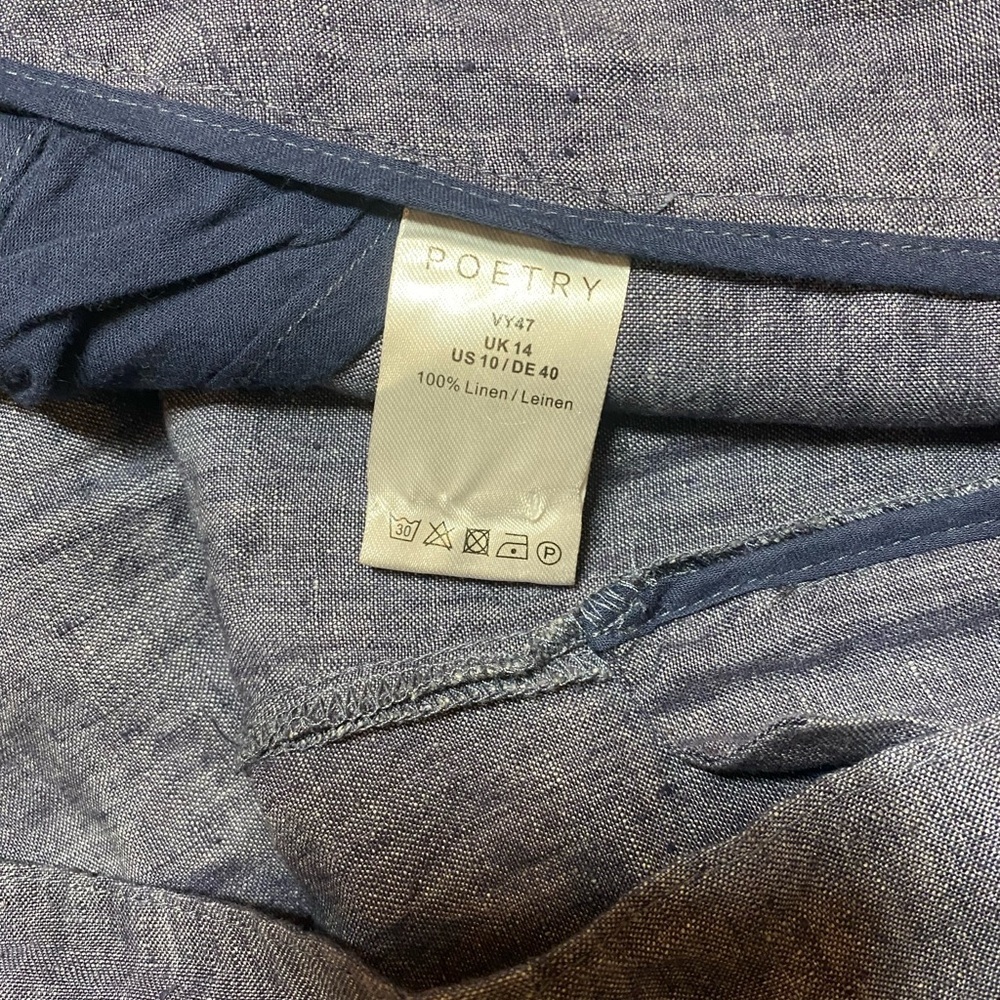 Poetry 100% linen cropped pants - Picture 7 of 9